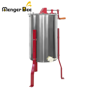 Extracteur de miel manuel Menger Bee 3 cadres EX-03S, cuve en acier inoxydable 201/304, paniers intérieurs, pieds, robinet à miel en plastique 38cm - Product Image 3