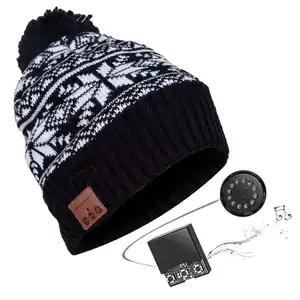 Tout nouveau bonnet de Sport de haute qualité chapeau tricoté chapeau d'hiver chaud Bluetooth écouteur musique chapeau casquette d'hiver casque