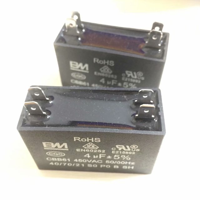 New air conditioner  Capacitor CBB61 450V 6UF  Starting capacitor hot