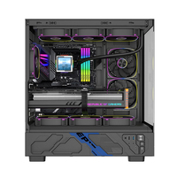 OEM ATX MATX ITX casing PC casing komputer Gaming dengan kaca antigores untuk casing & menara komputer