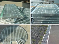 Grille en acier sur mesure pour plateforme et passerelle industrielles