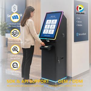 Kiosco de Banca Digital con Pantalla Grande de 23.6 Pulgadas, con Depósito de Efectivo y Dispensador de Tarjetas para Instituciones Financieras - Product Image 1