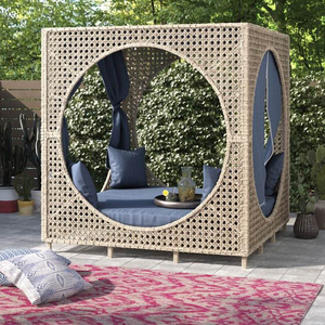 Lit de repos de luxe en rotin synthétique pour extérieur, mobilier de <span class=keywords><strong>jardin</strong></span>, mobilier de piscine, Skyline Moonlight, à vendre - Product Image 3