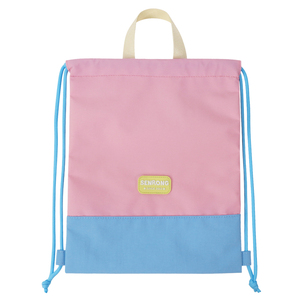 Sac à dos unisexe en toile vert et orange avec cordon de serrage, motif lettres, style décontracté, Sennong - Product Image 2