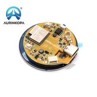 Papan pengembangan ESP32-C3 dengan 1.28 inci 240*240 bulat LCD layar sentuh dan WiFi/BLE modul Tersedia dengan casing putih atau hitam
