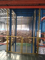 Ascenseur de fret hydraulique industriel Haokun personnalisable, commande électrique à distance, capacité de charge de 1 tonne pour l'élévation de marchandises en entrepôt