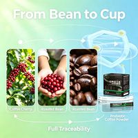 Café froid probiotique OEM, saveur douce, sans sucre, premium, fonctionnel, soutien minceur, fabricant de café du Yunnan, emballage personnalisé