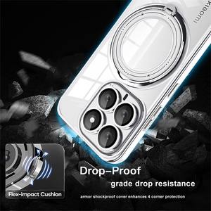 Coque arrière magnétique plaquée transparente à 360 ° pour Xiaomi 14 Ultra <span class=keywords><strong>Pro</strong></span> 14T 13T <span class=keywords><strong>Poco</strong></span> F6 X6 <span class=keywords><strong>Pro</strong></span> Redmi K70 14C - Product Image 2