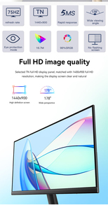 Hot thiết kế TN 1440*900 75Hz LED Desktop PC Màn hình <span class=keywords><strong>LCD</strong></span> Màn hình máy tính cho văn phòng nhà 19 inch màn hình - Product Image 3