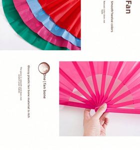 Wholesale Customizable Folding Plastic <b>Mini</b> Large Sizes Folk Art Painted Hand Fans for Weddings - Product Image 6