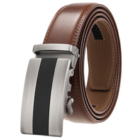 Ceinture simple et tendance avec boucle automatique pour homme LY25-1055-1