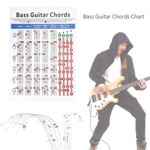 แผนภูมิคอร์ดกีตาร์เบส 4 สาย สำหรับผู้เริ่มต้น ฝึกนิ้ว อุปกรณ์เสริมเครื่องดนตรี - Product Image 2