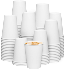 Prix d'usine – Gobelets en papier blancs pour boissons chaudes (thé, café, soda, smoothies, granités) – 4oz, 8oz, 10oz, 12oz, 16oz, 20oz - Product Image 1