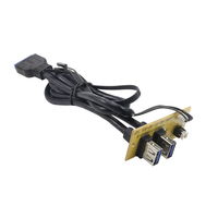 Boîtier d'ordinateur personnalisé, panneau frontal, support de baie, port USB, audio HD, microphone, panneau frontal multifonction pour PC