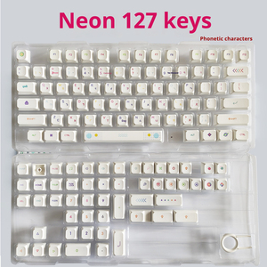 Neon Keycaps PBT Vật liệu xda Keycaps thiết lập cho bàn phím cơ khí bán buôn tùy chỉnh 1.7 mét xda cơ khí Keycaps - Product Image 5