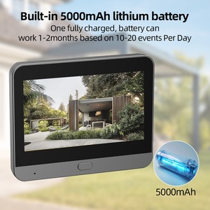 Sonnette vidéo avec caméra <span class=keywords><strong>de</strong></span> visiophone radar, détection <span class=keywords><strong>de</strong></span> mouvement, 3MP, alimentée par batterie, interphone vidéo, visiophone avec caméra - Product Image 4