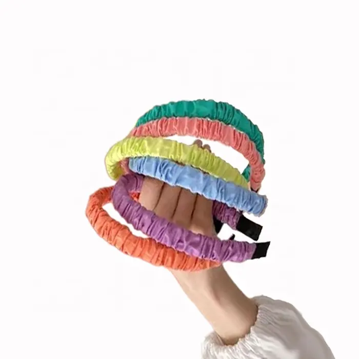 Color cloth covered hard hair band girls wash their faces hairband fashion girls hair accessories