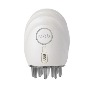 Vibration Massage Comb PM159 White Portable Scalp Massager USB Rechargeable Head Care Device - Product Image 1