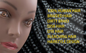 Cabeza de Maniquí de pelo ondulado del cuerpo humano 100%, muñeca de cosmetología de pelo Real rizado para práctica de peinado, herramienta de entrenamiento - Product Image 4