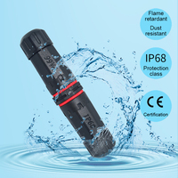 Conector Impermeable M20 IP68 32A 450V de Alta Potencia, Bloque de Terminales de 4 Pines con Fijación por Tornillo para Iluminación LED Exterior