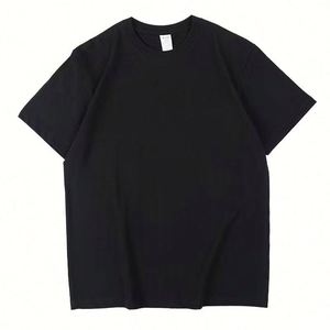 Design Custom Logo Large T-<b>Shirt</b> for Men Solid Color Cotton for Promotional Use - Product Image 5