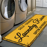 Custom Design Absorbent Kitchen Bedroom Door Mat Washable Rubber Non slip Laundry Room Runner Rug Mat