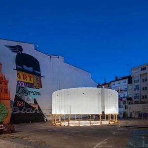 Estructura Inflable Luminosa en Forma de Anillo |   Carpa Inflable con Iluminación LED para Cine Nocturno, Fiestas y Decoración de Bodas - Product Image 3