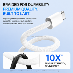 批发240W PD超快充电Type-C转Type-C数据线USB-C 1M原装尼龙编织充电线适用于iPhone 17 - Product Image 5