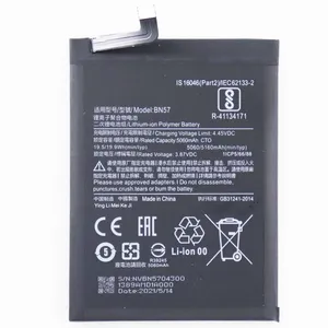 Batteria Originale BN57 5060mAh per Xiaomi <span class=keywords><strong>Pocophone</strong></span> <span class=keywords><strong>X3</strong></span> Poco <span class=keywords><strong>X3</strong></span> Pro, Batteria di Ricambio - Product Image 1