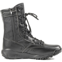 Chaussures de Randonnée Yakeda Imperméables Noires, Bottes Tactiques à Fermeture Éclair Latérale, Bottes du Désert, Équipement Tactique Militaire