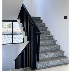 Escalera Interior Simple y Moderna para Villa, Barandillas Negras, Barandillas <span class=keywords><strong>de</strong></span> Aleación <span class=keywords><strong>de</strong></span> Aluminio, Balcón Duradero Personalizado - Product Image 5