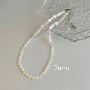 2025 usine prix de gros haute qualité en vrac colliers en gros femmes véritables mères de perle ensembles colliers et boucles d'oreilles - Product Image 2