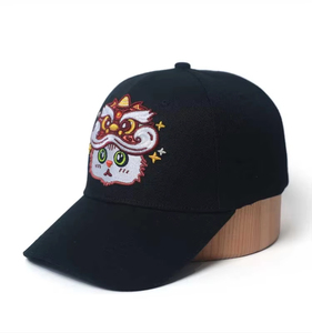Casquette de camionneur à 6 panneaux avec logo brodé personnalisé, motif léopard à pois, haute qualité, 100% coton, casquette sportive pour toutes les saisons - Product Image 5