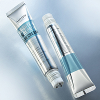 Tubo de Crema para Ojos Personalizado, Tubo Flexible con Rodillo de Acero y Tapa Transparente
