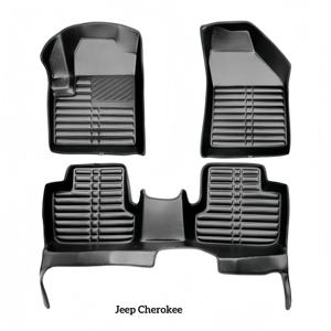 Alfombrillas de Coche de Cuero 5D, Juego Completo Ecológico, 10 mm de Grosor, Diseño EVA, Alta Cobertura, Fácil de Limpiar, para <span class=keywords><strong>Audi</strong></span> Q3 Q5 <span class=keywords><strong>Q7</strong></span> A1 A3 A6 - Product Image 6