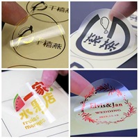 Autocollants transparents personnalisés, rouleau adhésif imperméable pour bouteilles et étiquettes de parfum, autocollant mat avec logo et design holographique
