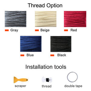 Funda de cuero Artificial para volante de coche, cosido a mano, negro, para <span class=keywords><strong>BMW</strong></span> <span class=keywords><strong>E46</strong></span>, E39, <span class=keywords><strong>330i</strong></span>, 540i, 525i, 530i, 330Ci, M3, <span class=keywords><strong>2001</strong></span> - Product Image 5