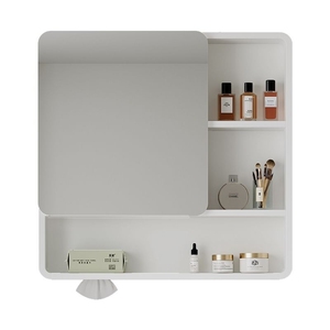 WINER M& Style Simple, Armoire <span class=keywords><strong>de</strong></span> <span class=keywords><strong>Salle</strong></span> <span class=keywords><strong>de</strong></span> <span class=keywords><strong>Bain</strong></span> avec Miroir LED, Ouverture sur un Côté, en Acier au Carbone - Product Image 1
