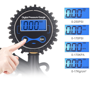 Pistolet de pression des <span class=keywords><strong>pneus</strong></span> de voiture à haute précision avec affichage numérique électronique à cristaux liquides LED lumineux - Product Image 3