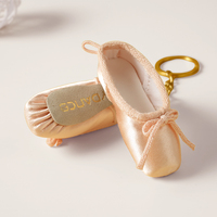 Fait à la main Mini Satin Pointe Chaussures Porte-clés Ballet Chaussures Porte-clés Ballet Charme Chaîne Sac Pendentif Ballet cadeau Accessoires