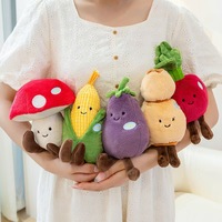 Peluche personnalisée en forme de légumes simulés : chou-fleur, aubergine, maïs – Jouet en peluche souple pour enfants