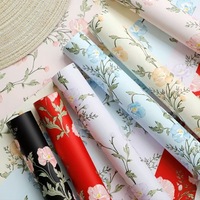 Papier d'emballage pour bouquet floral imperméable, papier d'emballage pour fleurs multicolores