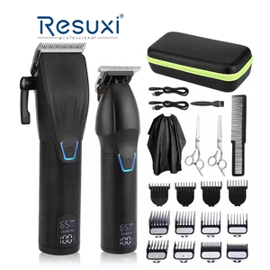 Resuxi LM-2027 <span class=keywords><strong>Tagliacapelli</strong></span> Professionale per <span class=keywords><strong>Uomo</strong></span>, Wireless, Silenzioso, Set da 2 Pezzi - Product Image 1