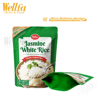 Sacs personnalisés haute température 121°C ℃   Sachet Doypack alimentaire refermable pour repas prêts à consommer, riz blanc précuit micro-ondable, pochette stérilisable