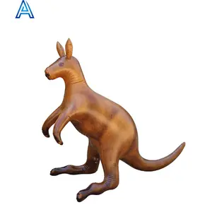 CMYK full printing vinyl PVC air blow inflatable 3D cartoon design PVC air blow inflatable kangaroo mouse rat animal toy