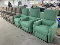 Grande Promotion 2023 : Fauteuil Inclinable Convertible Ergonomique en Cuir PU Confortable, Tissu à Dossier Haut, Manuel, pour Salon