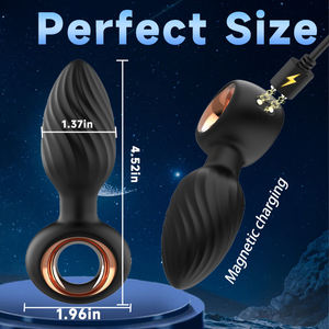 هزاز شرجي بجهاز تحكم عن بعد 360 درجة °   لعبة جنسية للأزواج مع 9 أوضاع اهتزاز قوية ودوران لتحفيز المهبل - Product Image 3