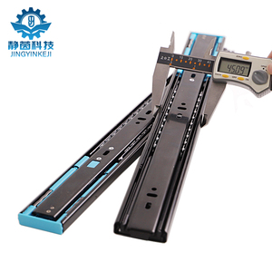 PRESS-<span class=keywords><strong>Release</strong></span> rebound ngăn kéo trượt đường sắt dày giảm xóc đệm im lặng mềm đóng 3 phần cảm ứng tự trượt theo dõi cho bàn phím - Product Image 1