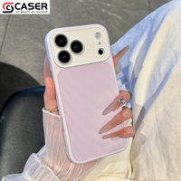 Étui de téléphone élégant effet mat doux au toucher avec grande fenêtre de visualisation et protection caméra, bicolore antichoc pour iPhone 18 Pro Max 17 16 15 Pro