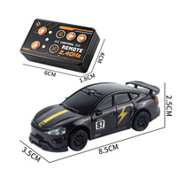 Voiture RC de drift 1:64, contrôle par application 2.4G, voiture télécommandée 4 roues motrices, éclairage LED, rechargeable par Type-C, mini voiture RC de drift, jouet cadeau pour enfants